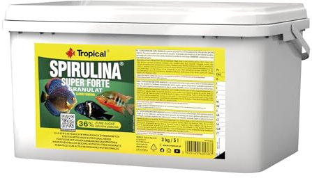 Tropical Super Spirulina Forte Granulatfutter mit 36% Spirulina (Platensis) Anteil, 1er Pack (1 x 5 l)