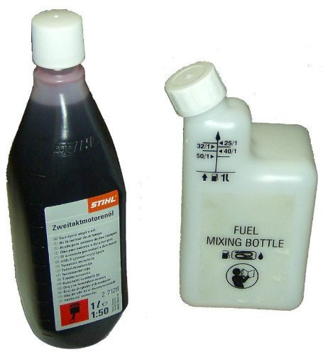 Huile pour moteurs 2 temps Stihl, 1 l, Bouteille de mélange, 1:25, 1:32, 1:40, 1:50, Conçue pour tous les moteurs 2 temps, Livraison rapide au Royaume-Uni