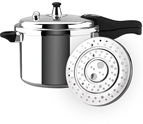 MAGEFESA Avant 8.5-Quart Aluminum Pressure Cooker, Compatible with Gas, Electric, Ceramic Stoves, Pressure Canner, Stovetop Instant Fast Cooking