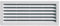 First Plast - Grille de ventilation PVC - Grille ventilation rectangulaire PVC à encastrer - 254 x 108 mm