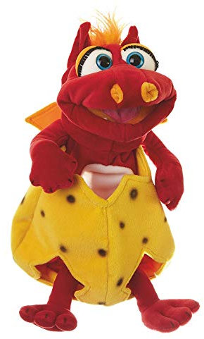 Living Puppets W611 klein Ottilie im Ei Handspieltiere, Rot, 36 cm
