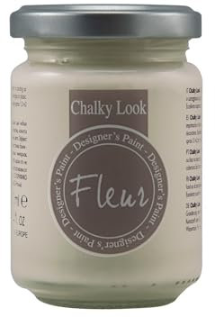 FLEUR DESIGNER'S PAINT | Pittura ad Acqua, Effetto Gesso Naturale, Extra Opaca, Fleur Chalky F06, Colore Taupe Sophistication, Made in Italy, Formato da 130 ml