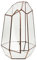 Irreguläre Mini Glas Terrarium Geometrisches Glas Sukkulente Pflanzen Pflanzgefäß Deko, 16 x 16 x 25cm