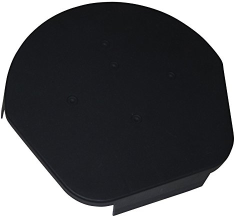 EasyVerge U Dry Verge Apex End Gable Cap - Domed Half Round, Black