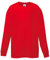 Fruit of the Loom Valueweight Children's Long-Sleeve T-Shirt Choice of Colours - Red - 116