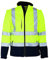 Elka Warnschutz Softshell Jacke mit abnehmbaren Ärmeln 4XL Gelb/Marineblau