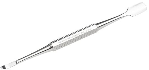 REMOS Empujador de cutículas de acero inoxidable de doble punta, 10 cm