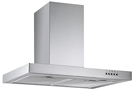 Respekta Dunstabzugshaube / Wandhaube 60 cm / Edelstahlgehäuse / Abluft - und Umluftfunktion / CH22098IXB / B / 59 – 69 dB