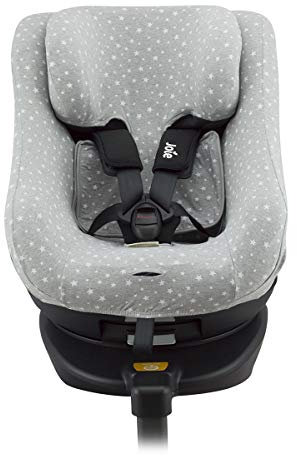 JYOKO Kids Bezug kompatibel mit Joie Spin 360, Nuna Rebl, aus Baumwolle (White Star)