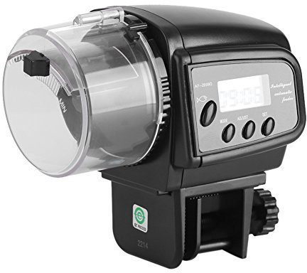 Automatischer Fisch Futterspender Aquarium Auto Fische Lebensmittel Spender Tank Futternapf Maschine LCD Display Elektronische Fisch Futterspender für Fische Tank