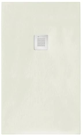 Receveur de douche Emotion Serenity effet pierre rectangulaire beige 90 x 220 cm