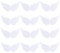 NUOBESTY 12 stücke engelsflügel stoff flügel patches für diy handwerk haarschmuck (weiß) Bling Flügel für Jacken Tuch DIY