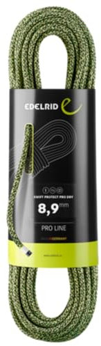 EDELRID Swift Protect Pro Dry Seil 8,9mm x 50m grün