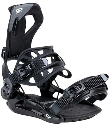 BEXTREME Fijaciones Snowboard SP Private Color Negro M ME Medida pie 39-41,5 EU 6-8 US para Hombre y Mujer. Fijaciones Snow automáticas Tipo Flow para Freestyle y Freeride. Talla Step On