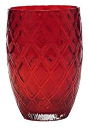 Zafferano Losnaghe - Set di 6 bicchieri, colore: Rosso