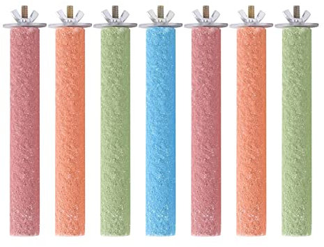 Bopfimer 7 Piezas Jaulas de Agarre para PáJaros, Perchas para Conures, Periquitos, Agapornis, CacatúAs, Bueno para Mantener Las UñAs y los Picos en Las Mejores Condiciones