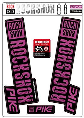 Bicycle Fork Stickers Rockshox PIKE Decals Mountain Bike Front Fork Stickers MTB Bicycle Front Fork Decals PIKE Stickers (Color : Purple)