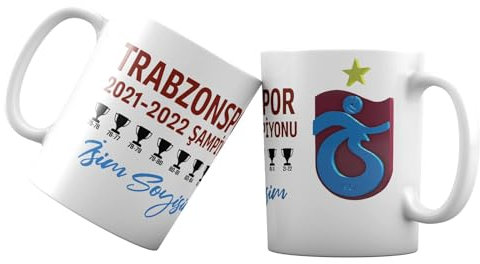 Trabzonspor Tasse mit Wunschname isim soyisim Geschenk bordo kupa Trabzon