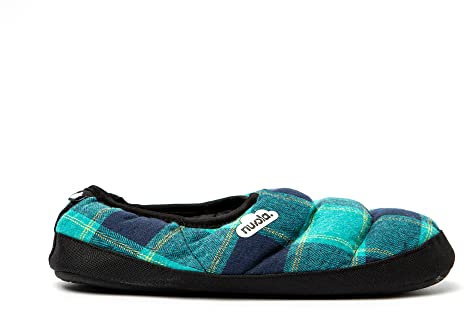 NUVOLA. Hausschuhe Herren Damen Rutschfester Sohle warm gepolstert bequem türkisblau 44/45 EU