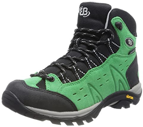 Brütting Mount Bona High, Scarponi da Trekking ed Escursionismo Unisex-Adulto, Verde/Nero, 41 EU