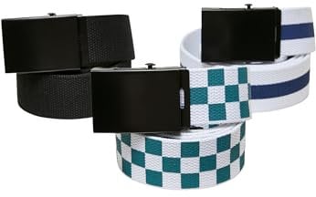 Urban Classics Unisex Belts Trio black/jasper/spaceblue, S/M
