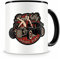 Samunshi® Tasse mit Motiv Rockabilly Hot Rod Kaffeetasse Lustige Tassen zum Geburtstag für Motorrad Fahrrad Roller Auto Chopper Hot Rod Bopper oder
