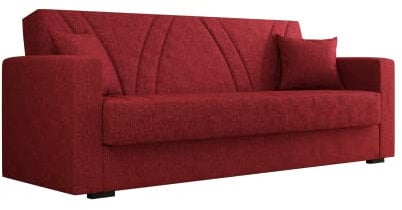 Arredo Stock Divano letto tre posti, 214x89x81 cm (Red)