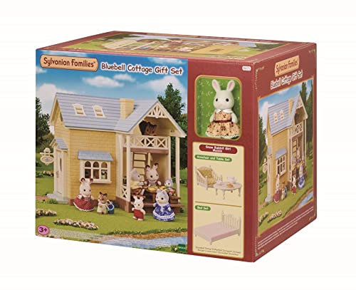 Coffret Le cottage au toit bleu - SYLVANIAN FAMILIES - 5671 - Pour Enfant de 5 ans et plus - Mobilier inclus