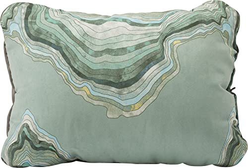 Therm-a-Rest Cascade komprimierbares Kissen mit Kordelzug, Campingkissen, Farbe:Topowave, Größe: L