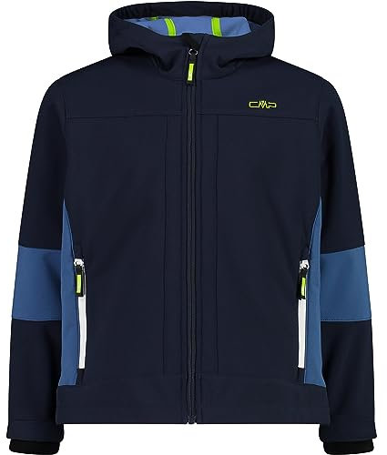 CMP - Giacca unisex per bambini in Softshell, con cappuccio fisso