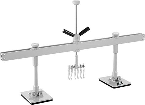 GRAUTOSPOT Car Dent Bar Hand Puller Pull Lever Pulling Kit Removal Hammer Repair Auto Body Tool (Silvery)