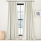 PONY DANCE Verdunklungsvorhänge Kräuselband Leinenoptik Gardinen im Landhausstil 2er Set H 220 x B 140 cm Verdunkelnde Vorhänge für Schienensystem Linen Curtains for Living Room, Elfenbeinweiß