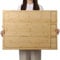 Planche à découper extra large en bambou 76,2 x 53,3 cm avec couvercle pour plaque de cuisson, planche à découper avec pieds détachables et rainure à jus pour plan de travail de cuisine restaurant