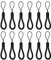 Cobee Correa de muñeca pequeña, 4.72 Pulgadas, Ajustable, Correa de Nailon para Dedos, Correa de Mano portátil para teléfono Celular, cámara, Llaves, Unidades Flash USB (Negro, 12 Piezas)
