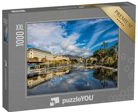 Puzzle 1000 Teile XXL „Promenade du Paillon in Nizza, Frankreich“