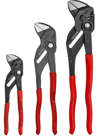 KNIPEX Tools 00 20 06 US3 3 Pc Black Pliers Wrench Set