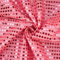 Paillettenstoff, Kreise 6mm, Meterware, Dekostoff, Kostümstoff. glänzend rosa (Länge am Stück: ab 100cm / Breite: 100cm)