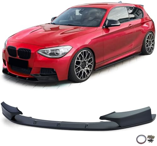 Front Spoiler Lippe Perfomance Schwarz Matt passend für BMW 1er F20 F21 10-14