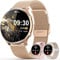 elfofle Smartwatch Damen mit Telefonfunktion, 1,39 TFT HD Touchscreen, IP67 Wasserdicht mit 120 Sport SpO2 Pulsuhr Menstruationszyklus Schlafmonitor,Armbanduhr für iOS Android Rosa Gold