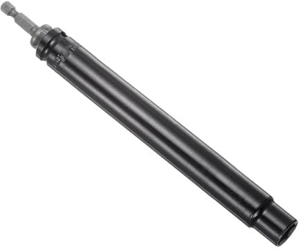 CoCud Extra Long Hollow Socket, 14mm Size 150mm Length 1/4 Hex Shank, 6-Point Quick-Change Deep Well Power Nut Driver - (Applications: for Long Threaded Rod/Bolts)