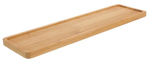 VANZACK Bandeja De Goteo para Macetas Diseño Rectangular Resistente y Duradera Bambú