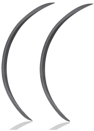 PRFGSGVBV Kotflügel Universal Auto LKW Karosserie Kotflügelverbreiterung Gummi Radkästen Augenbrauen Lippe Anti-Kratz-Streifen Schmutzfänger Carbon Trim 2St Schmutzfänger Spritzschutz(Carbon,73cm)