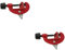 WOONEKY 2 Sätze Kupferrohrschneider Rohrabschneider spitzmaschine pipe cutter PVC-Schlauchschneider PVC- cpvc Hochleistungs-Rohrschneider PVC-Rohrschneider Kohlenstoffstahl rot