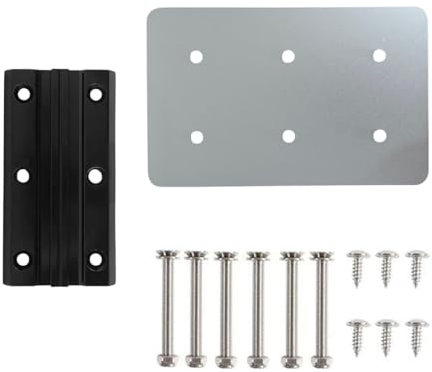 Support de montage pour pied de table pivotant pour camping-car Noir