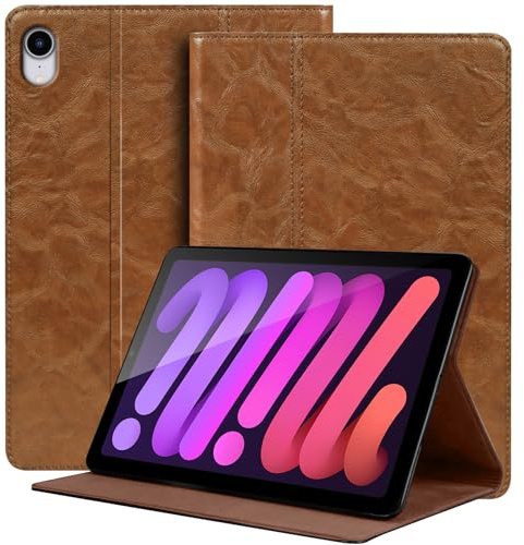 NANRUIL Leder Hülle für iPad mini 7.Gen A17 Pro/iPad mini 6.Gen 8,3 Zoll