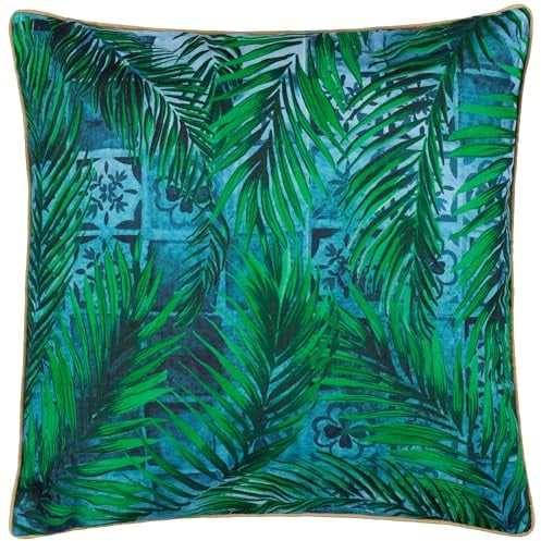 Paoletti Majorelle Palm Outdoor Outdoor-Kissenbezug – Azurblau – 50 x 50 cm