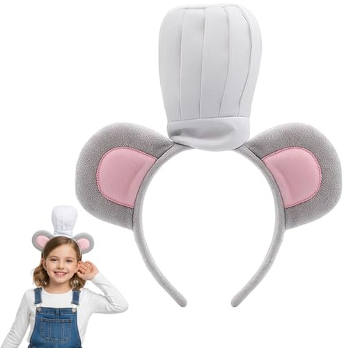 DvBCNMe Maus Haarreif Damen, Maus Ohren Haarreif für Halloween und Mottopartys, maus kostüm mit 27x17 cm Größe für Damen und Kinder