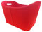 Metrox 99155 Holzkorb mit Tragegriffen (Kaminholztasche Filz, Farbe rot, Maße 53,5x43x34 cm)