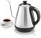 Klarstein Garcon - Electric Kettle, Tea Maker, 1 L, 2000 Watts, Keep-Warm Function, Gooseneck, Precise Temperature Setting, 40 ° C to 100 ° C, LED Display, Stainless Steel, 1.5 kg, Silver