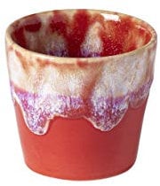 COSTA NOVA Steingut-Keramik-Schale, Grespresso-Kollektion, Espressotassen, 2-teiliges Set, 85 ml (rot)